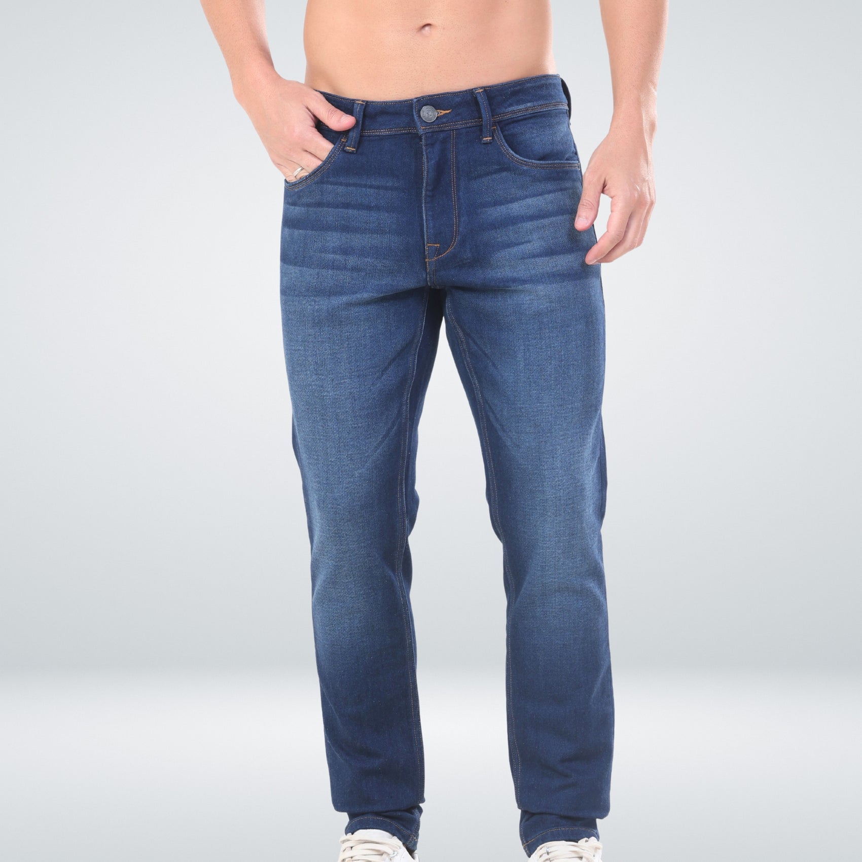 Sharp Navy Jeans